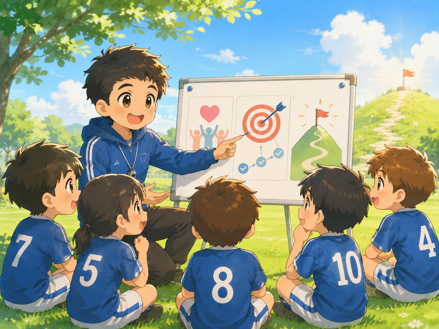 チームミーティングと戦略の発表